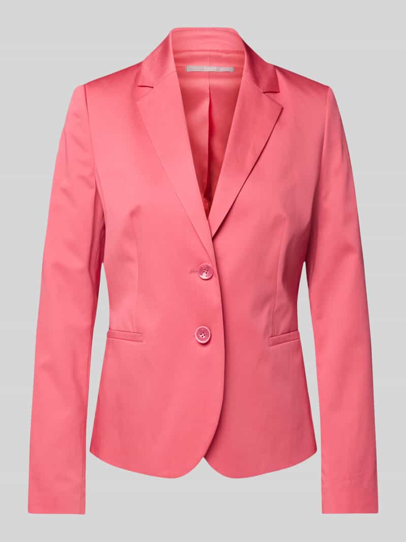Christian Berg Woman Selection Regular fit blazer met reverskraag en paspelzakken