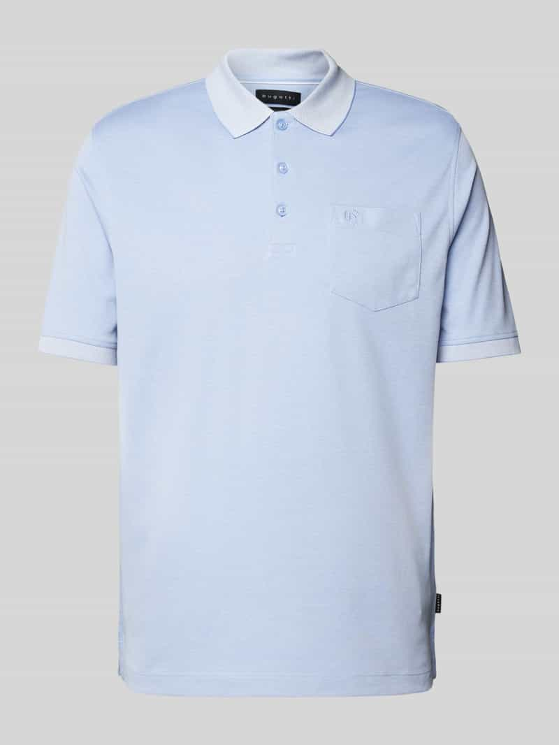 Bugatti Regular fit poloshirt met borstzak