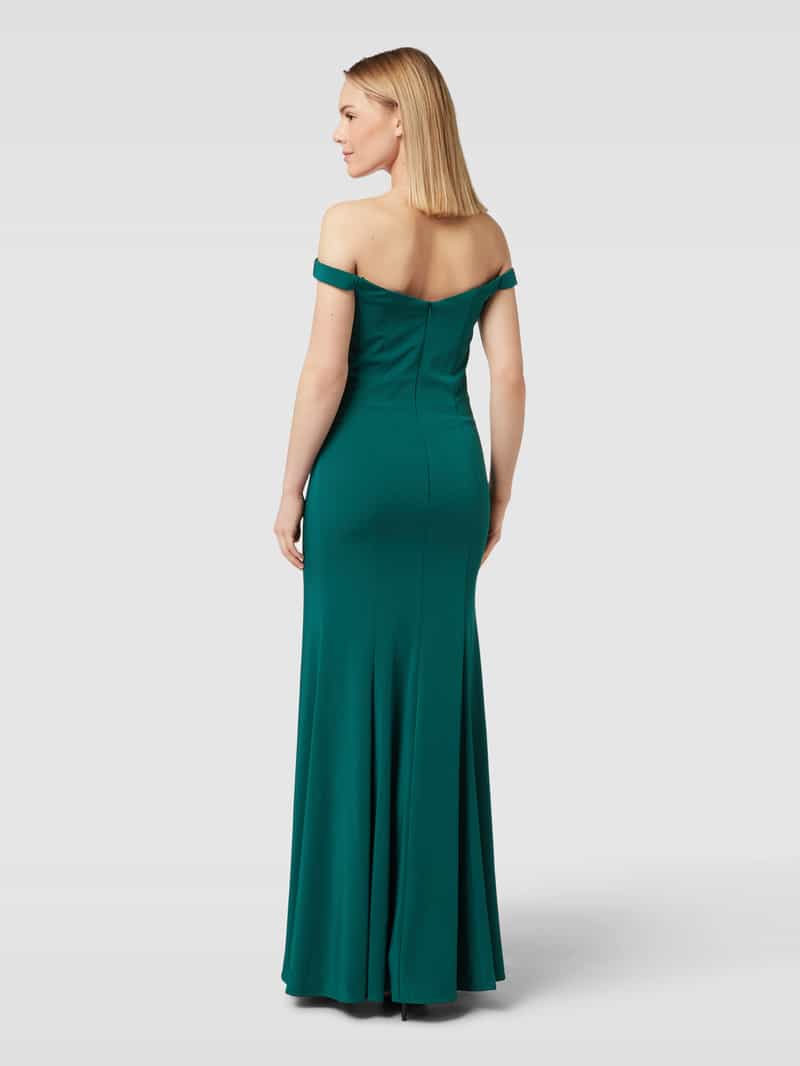 Avondjurk met hartvormige hals Mascara