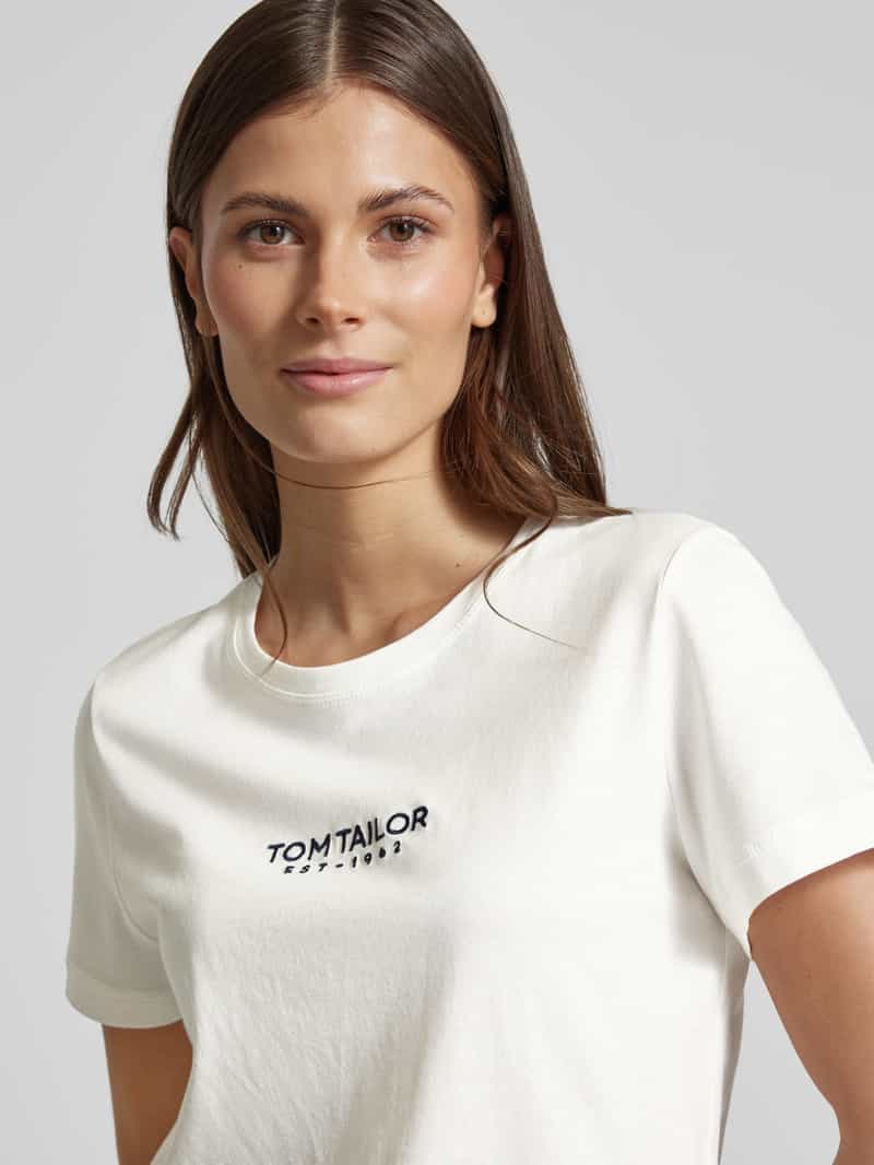 Tom Tailor Regular fit T-shirt van puur biologisch katoen