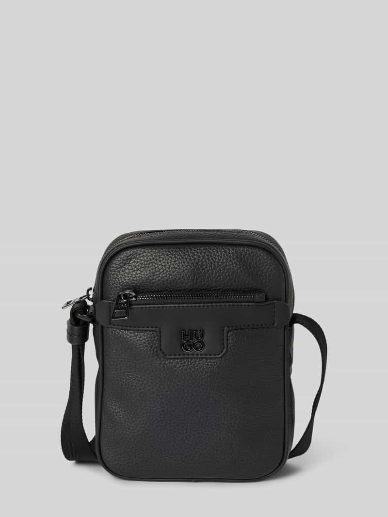 HUGO Crossbodytas met labeldetail, model 'Nesh'