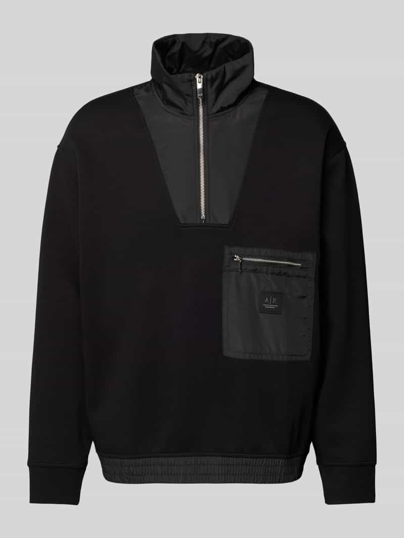 Armani Exchange Schipperstrui met ritszak