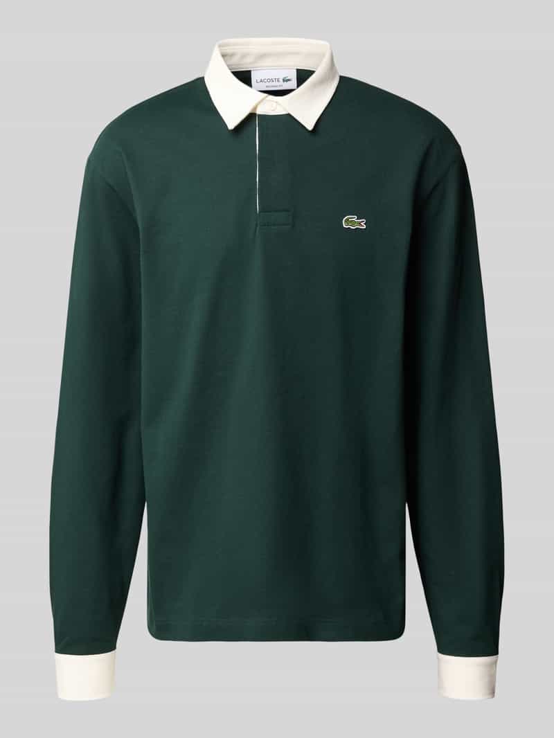 Lacoste relaxed fit poloshirt van puur katoen met contrastkraag