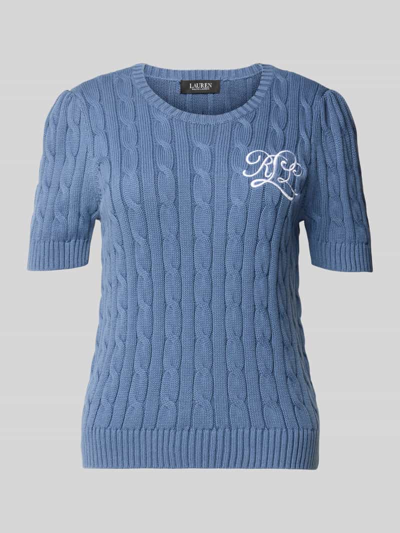 Lauren Ralph Lauren Gebreide pullover met labelstitching model 'TARJYLL'
