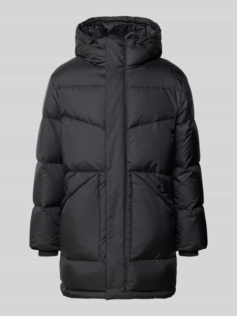 Marc O'Polo DENIM Regular fit gewatteerde mantel met capuchon