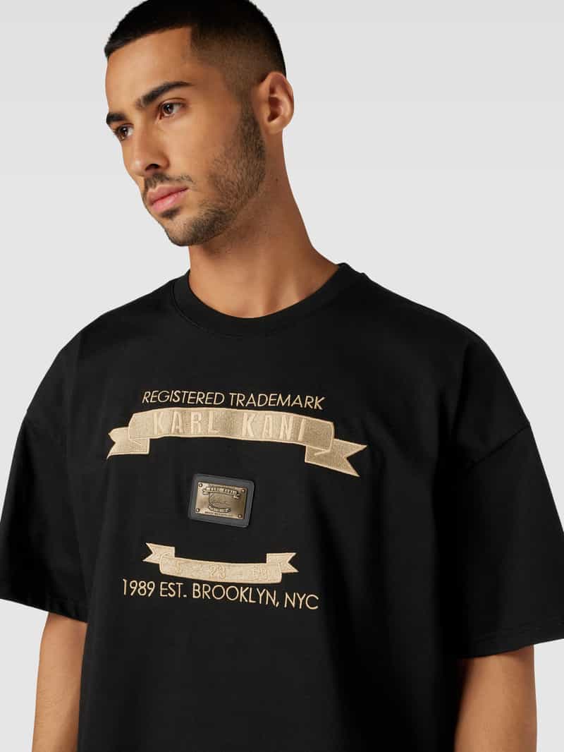 Karl Kani Boxy fit T-shirt met labelstitching