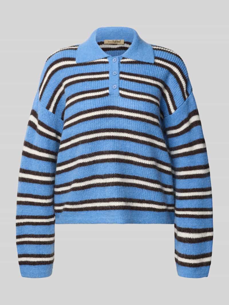 Smith and Soul Pullover met wol en korte knoopsluiting