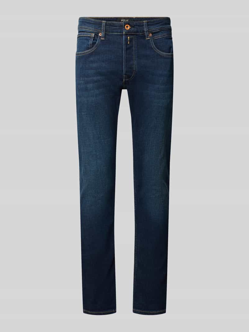 Replay Slim fit jeans van elastische katoenmix model 'Grover'