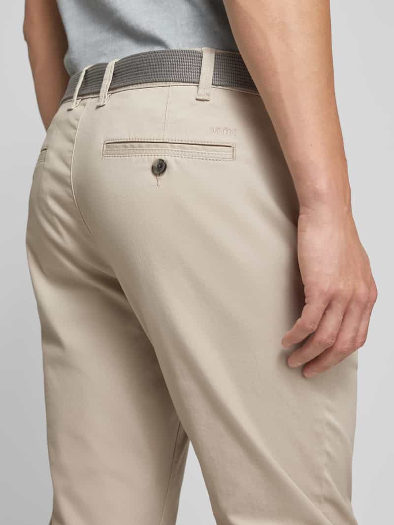 MCNEAL Slim fit broek met riem