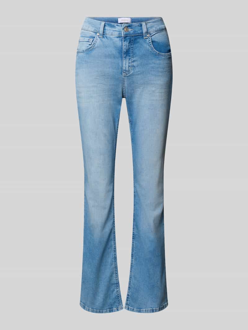 Angels Flared fit jeans met logopatch model 'Leni'