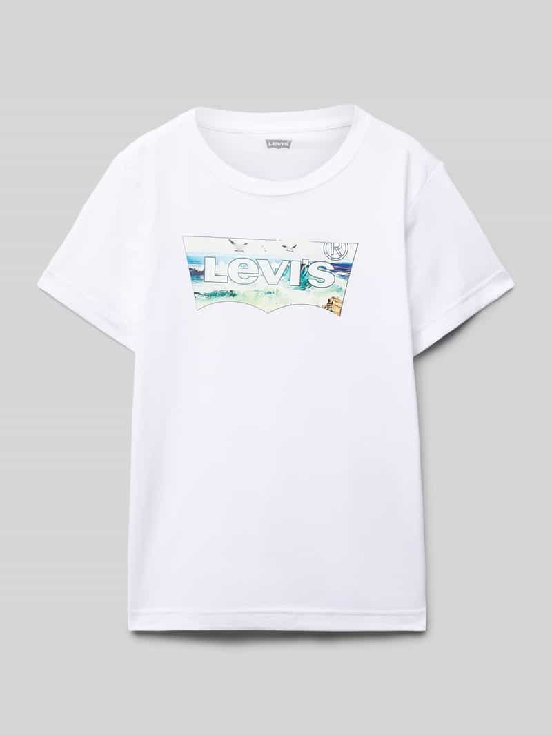 Levi s Kids T-shirt met labelprint