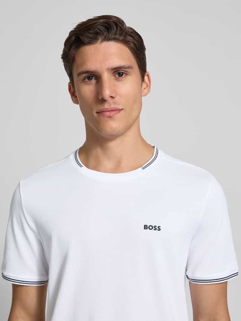 BOSS Green Regular fit T-shirt van katoenmix model 'TAUL'