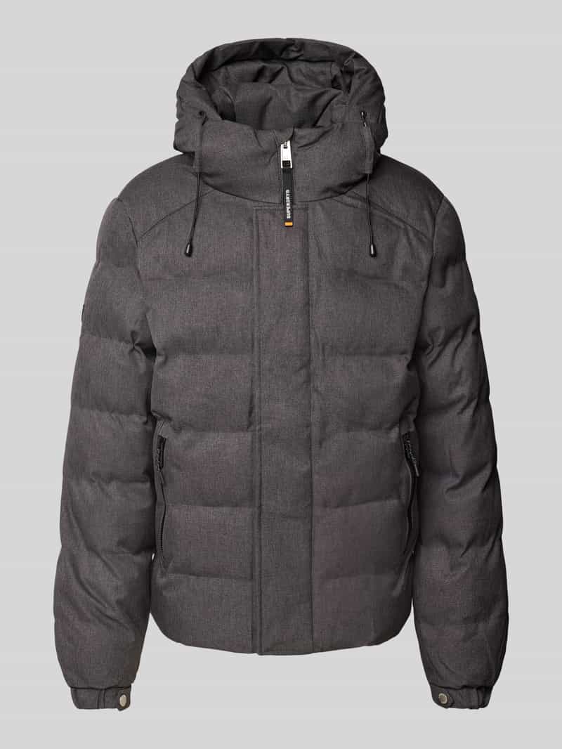 Superdry Gewatteerd jack met labeldetails