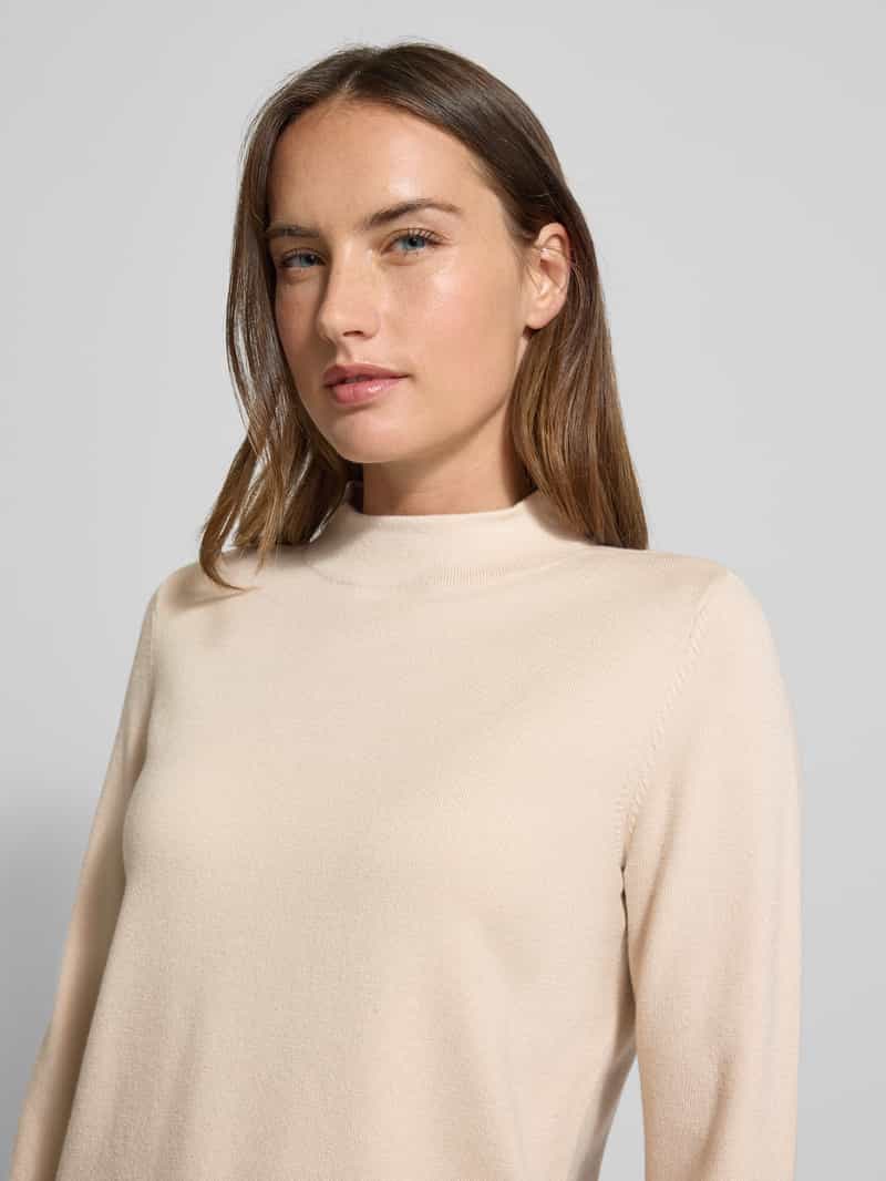 Betty Barclay Gebreide pullover van viscosemix met opstaande kraag