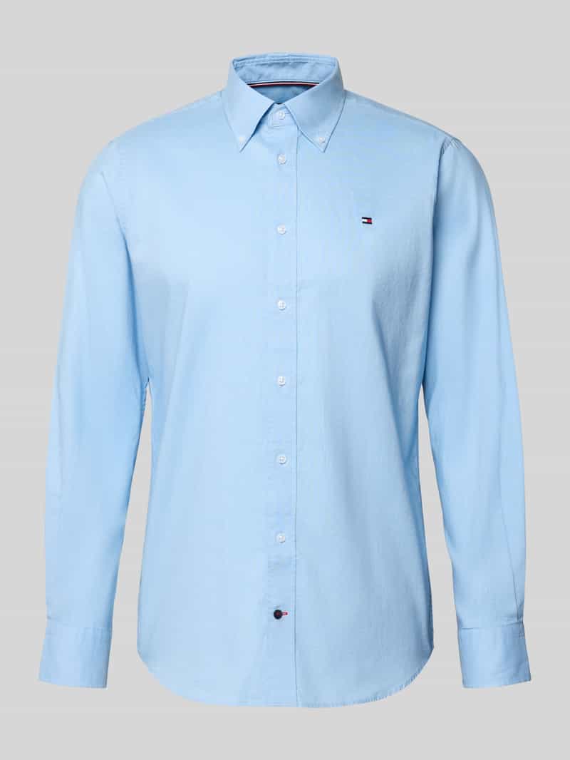 Tommy Hilfiger Regular fit zakelijk overhemd van puur katoen