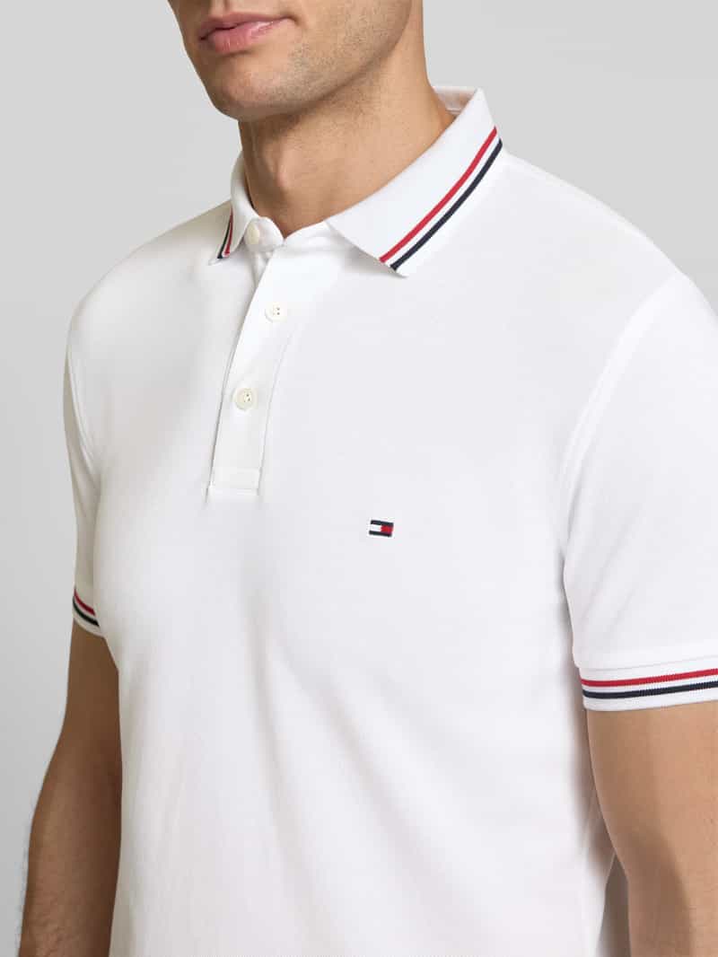 Tommy Hilfiger Slim fit poloshirt met logostitching