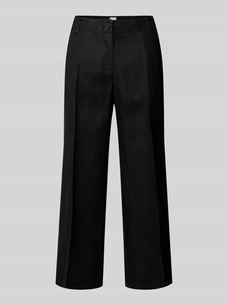 BRAX Straight leg linnen broek met verkort model