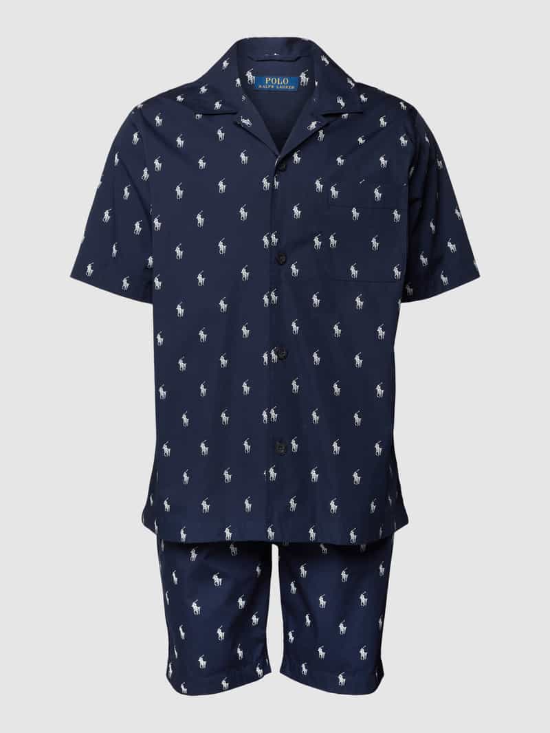 Pyjama met all-over logo, model 'AOPP WOVEN' Polo Ralph Lauren Underwear