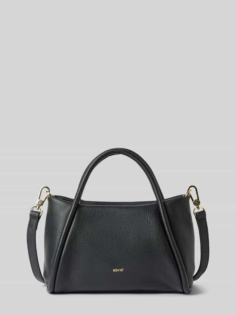 abro Leren handtas met labelapplicatie model 'WILLOW'