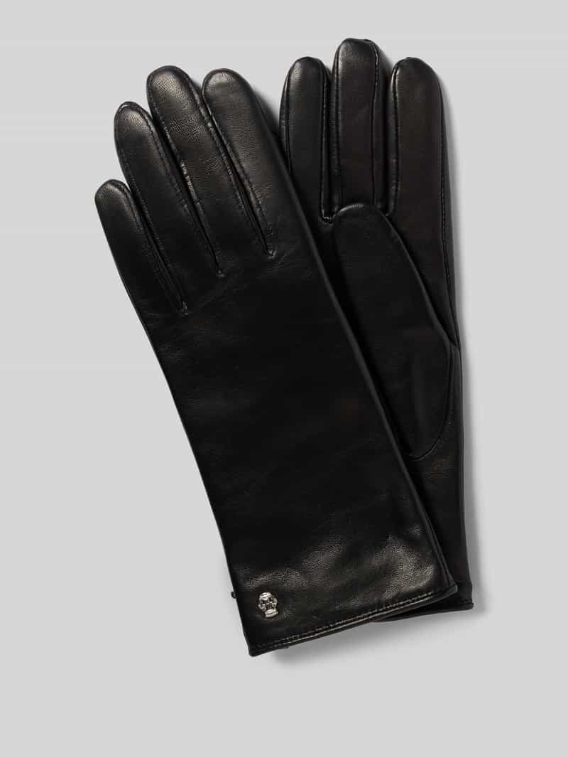 Roeckl Hamburg Leren Dames Handschoenen Maat 7,5 - Zwart