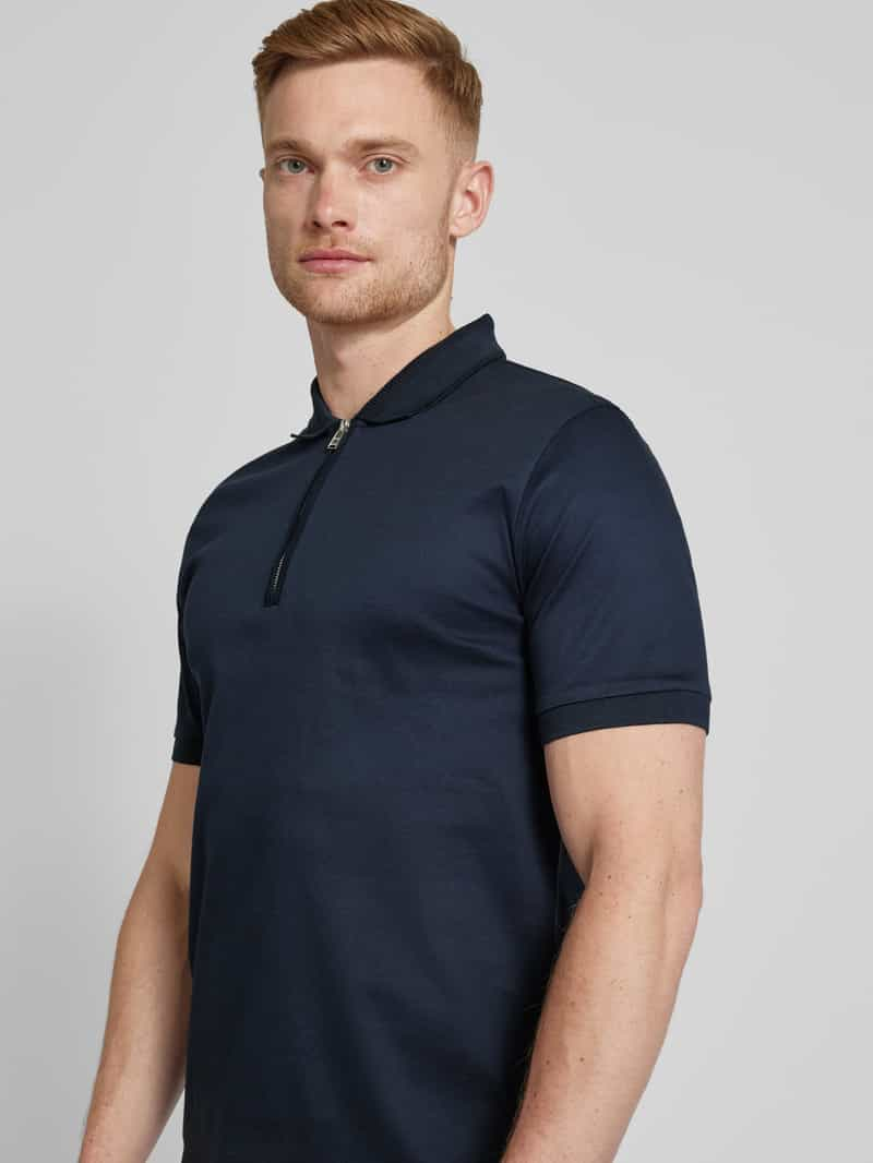 Boss Slim fit poloshirt met labeldetail model 'Polston'