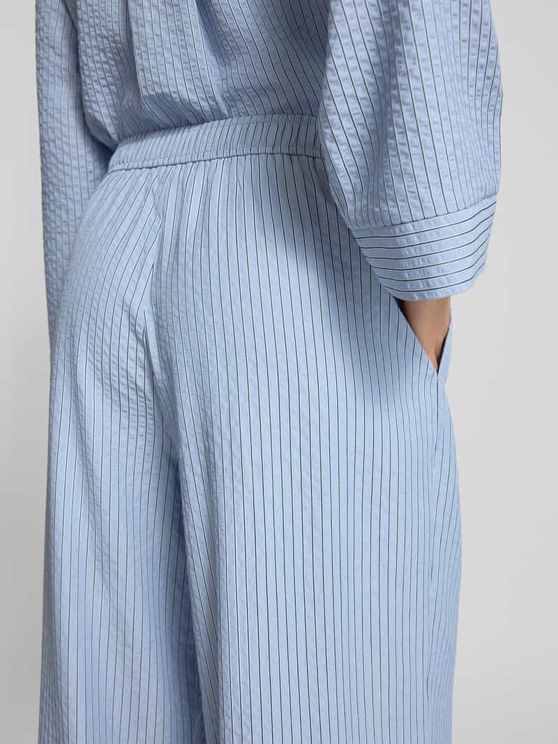 Jake*s Collection Straight leg stoffen broek met structuurmotief