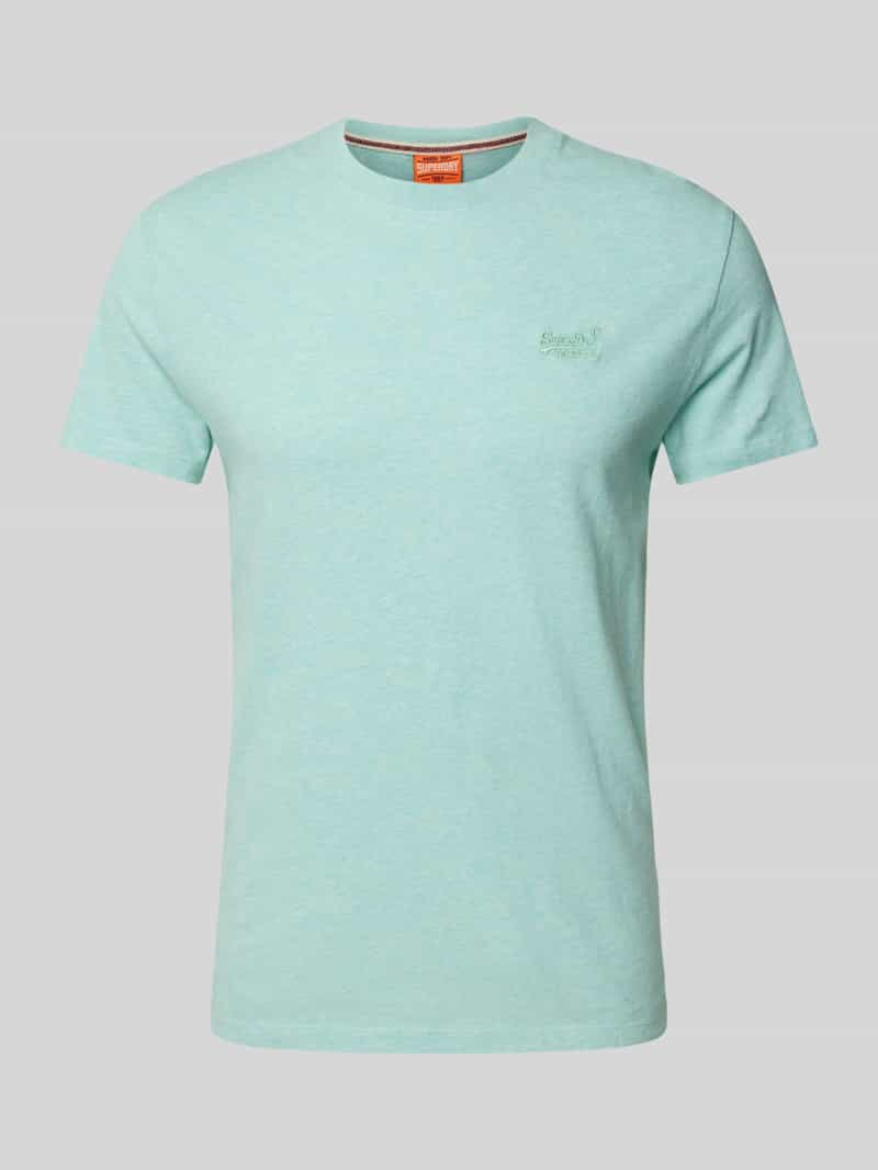 Superdry T-shirt met labelstitching