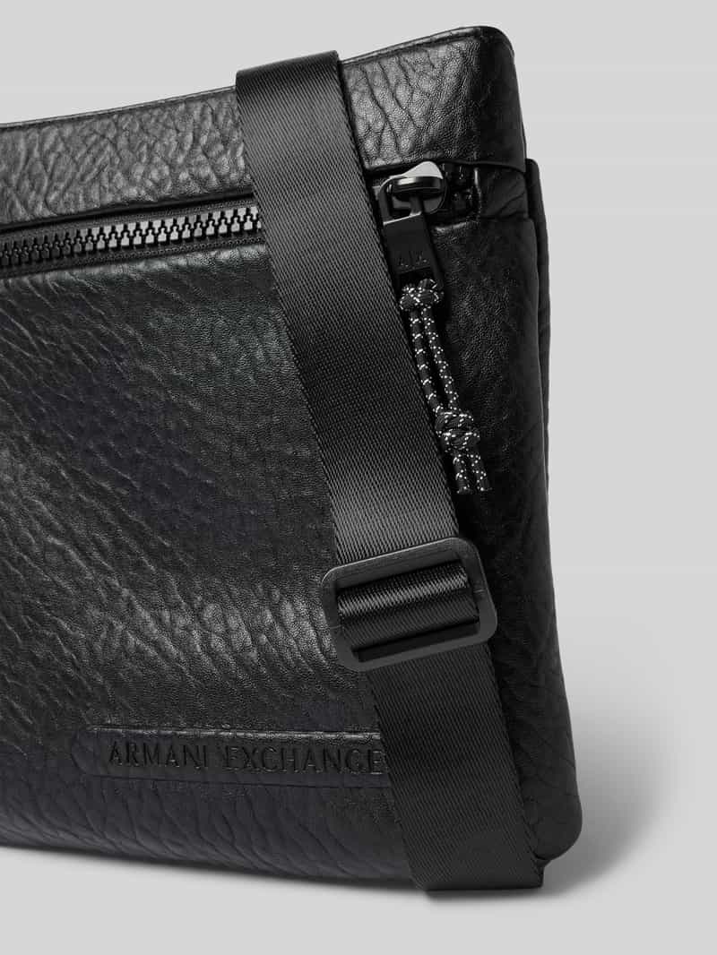 Armani Exchange Schoudertas in leerlook model 'BORSA'