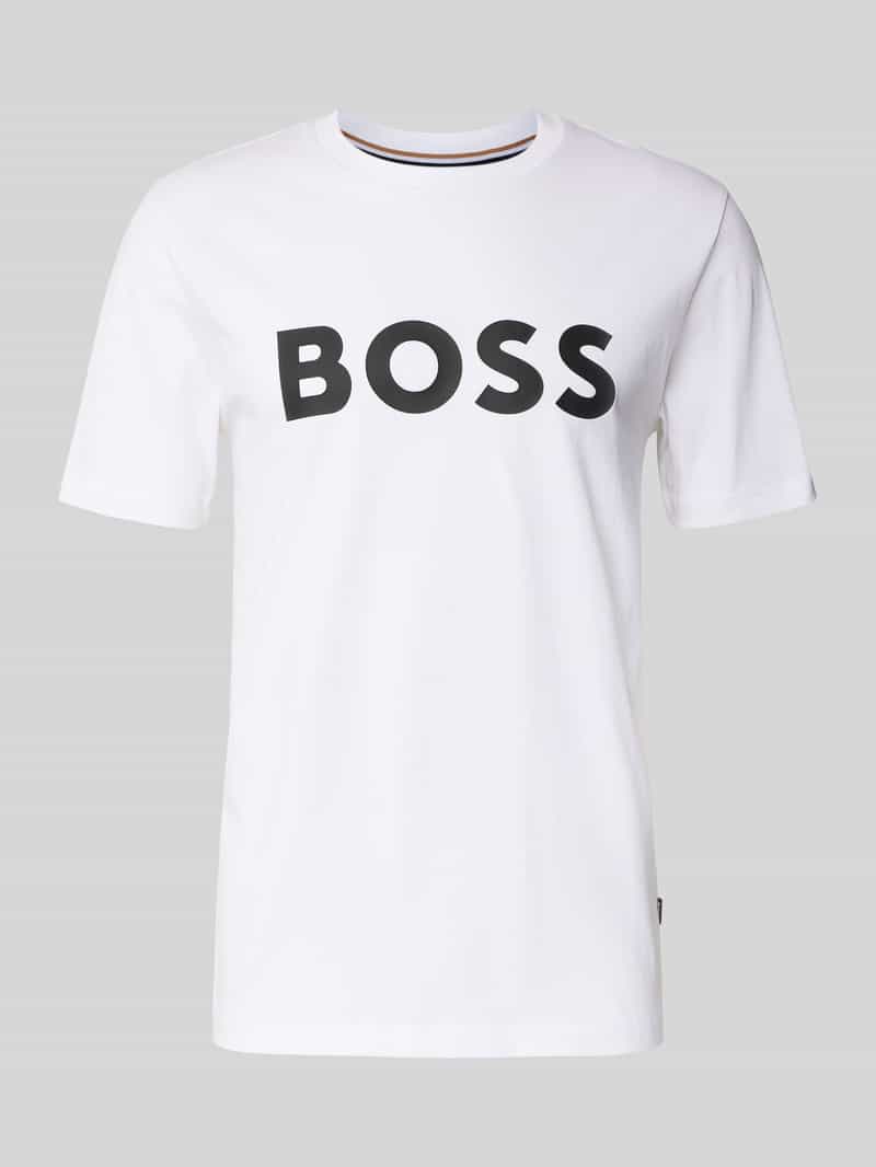 Regular fit T-shirt van puur katoen