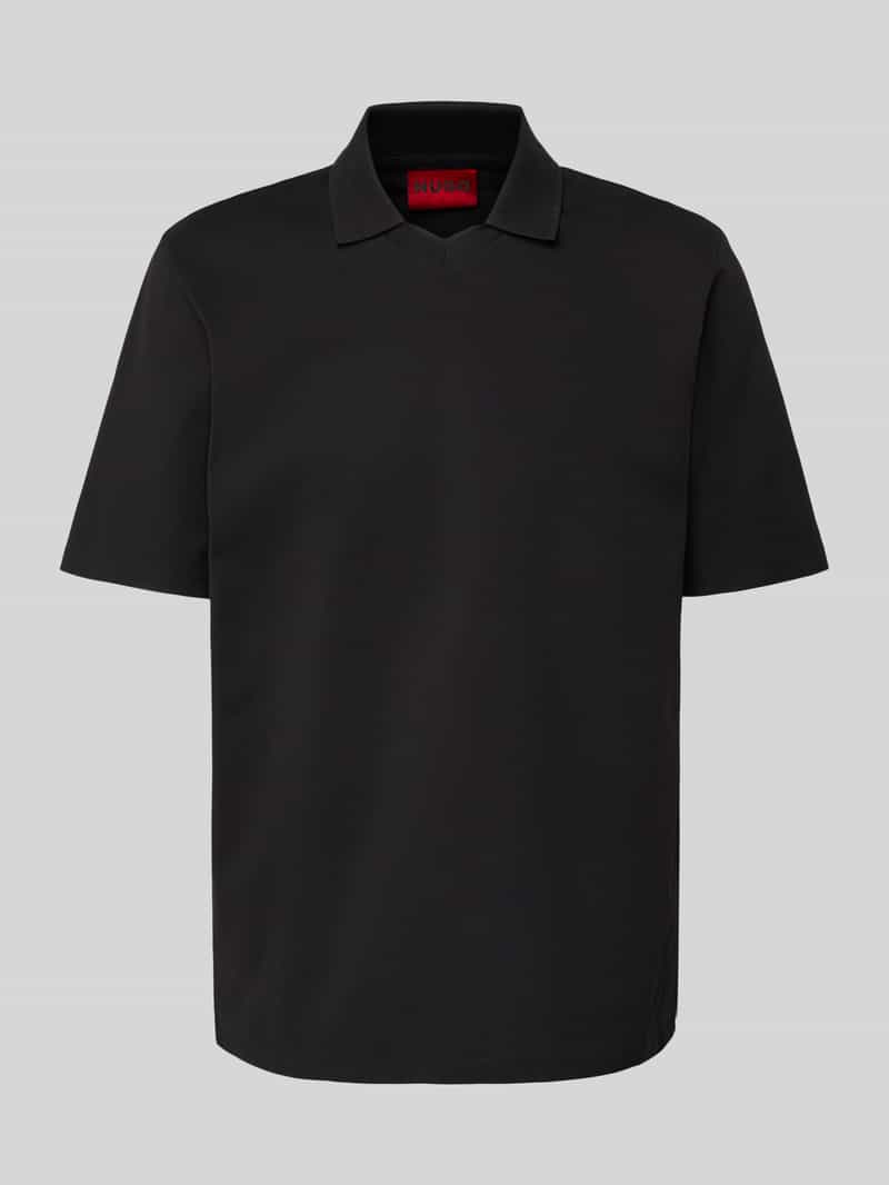 HUGO Poloshirt met V-hals model 'Dimersve'