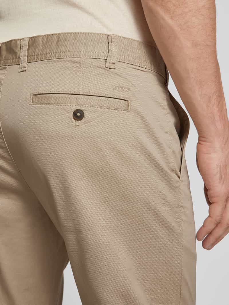 MCNEAL Slim fit chino met achterzakken