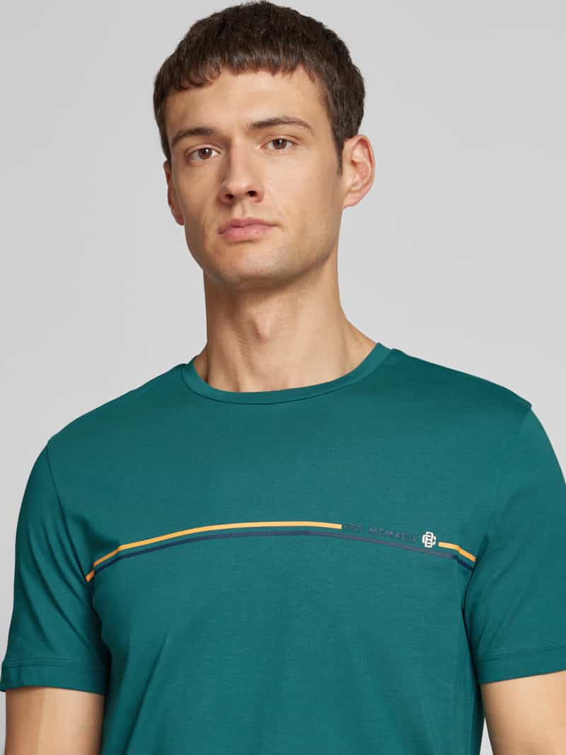 Christian Berg Men T-shirt met labelprint