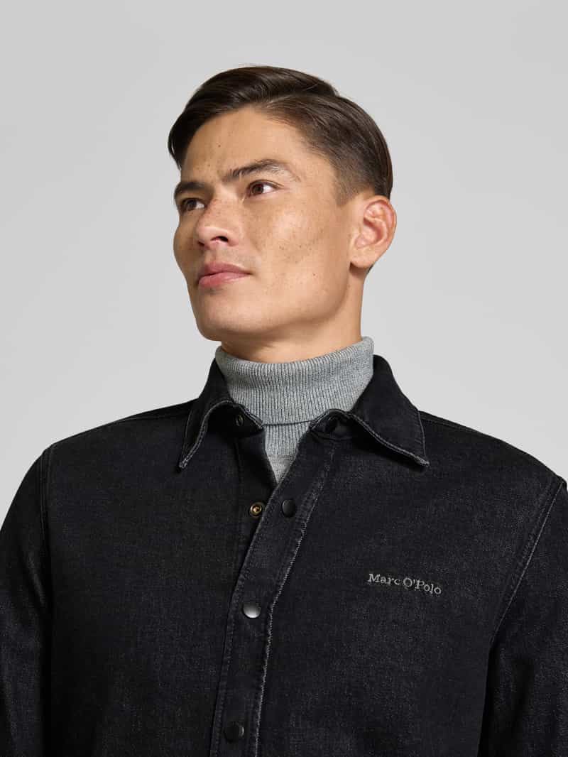 Marc O'Polo Regular fit jeansoverhemd van katoenmix