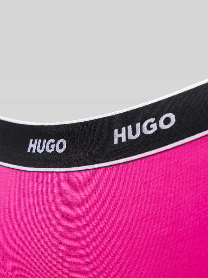 HUGO String met elastische band met label in een set van 3 stuks