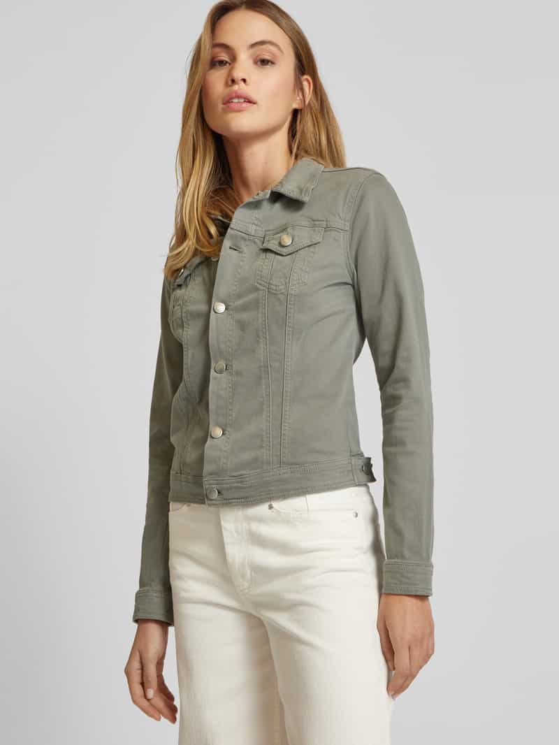 Soyaconcept Jeansjack met paspelzakken op de borst model 'Erna'