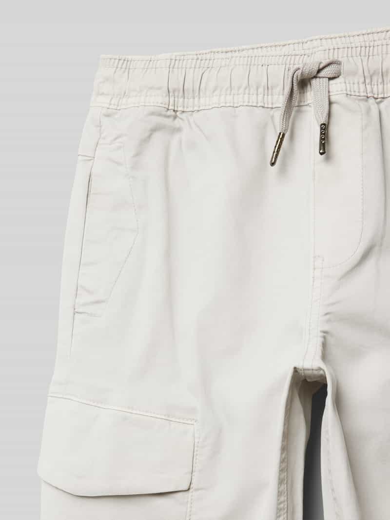 Garcia Straight leg cargobroek met labeldetail