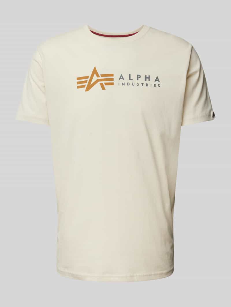 alpha industries T-shirt met labelprint