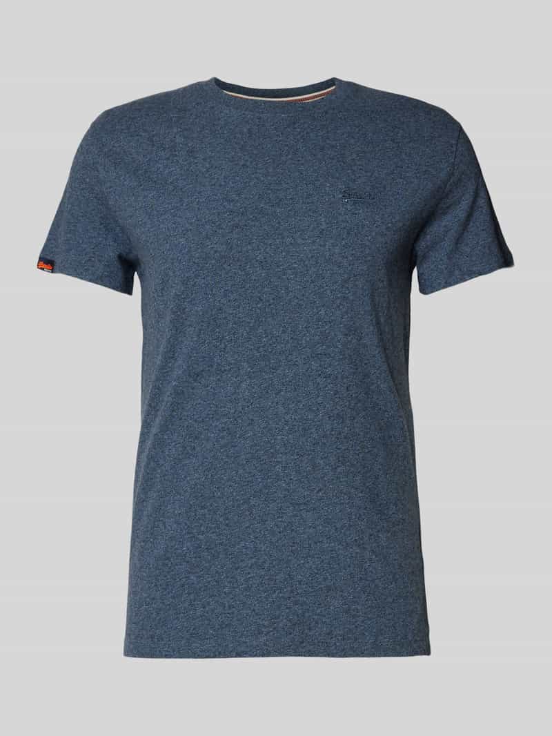 Superdry T-shirt met labelstitching