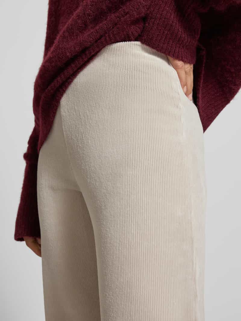 RAFFAELLO ROSSI Wide leg corduroy broek model 'ELAINE'