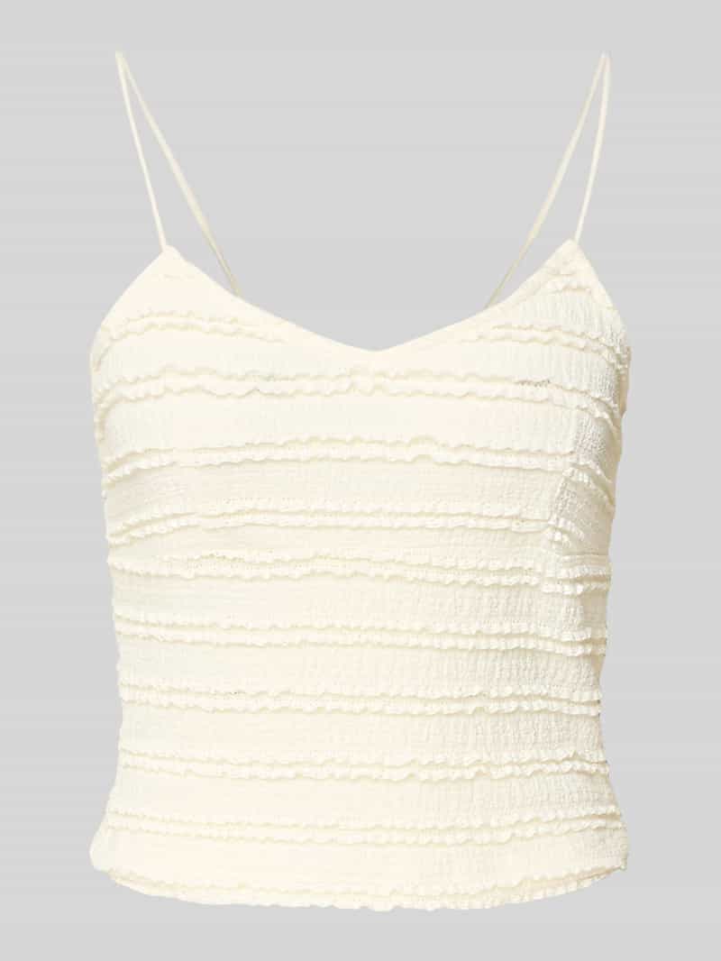 Only Shaped fit korte top met spaghettibandjes model 'GAYLE'