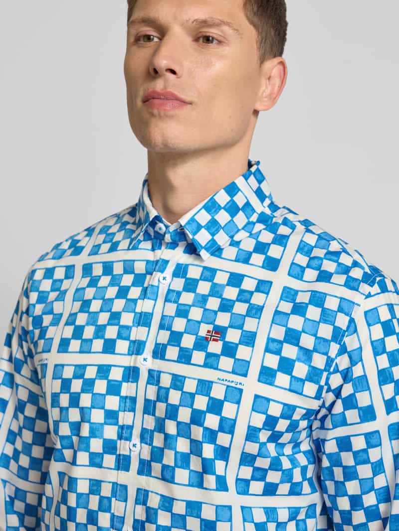 Napapijri Vrijetijdsoverhemd met labelstitching model 'RONGE'