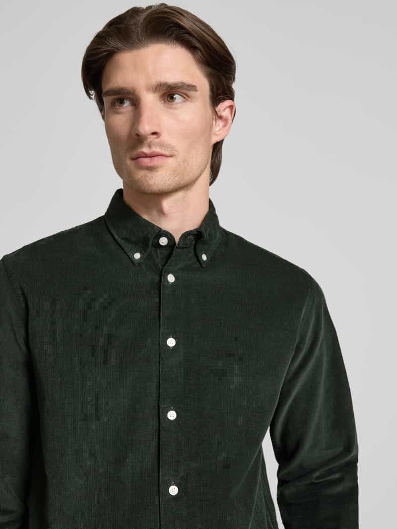 Selected Homme Regular fit ribcordoverhemd van puur katoen model 'DANNI'