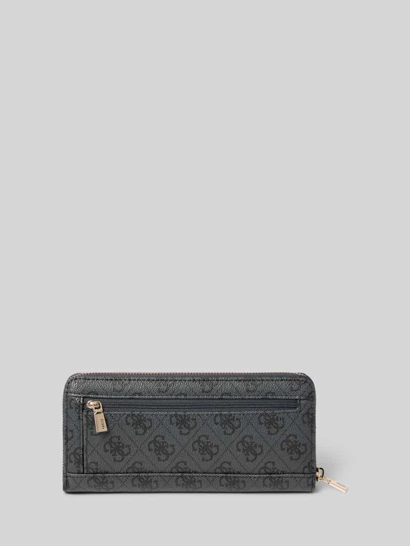 Guess Portemonnee in leerlook model 'LAUREL' coal logo, foto 2
