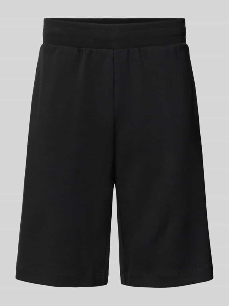 Ea7 Emporio Armani Herren Schwarz Shorts Mit Elastischem Bund In Größe Xxl