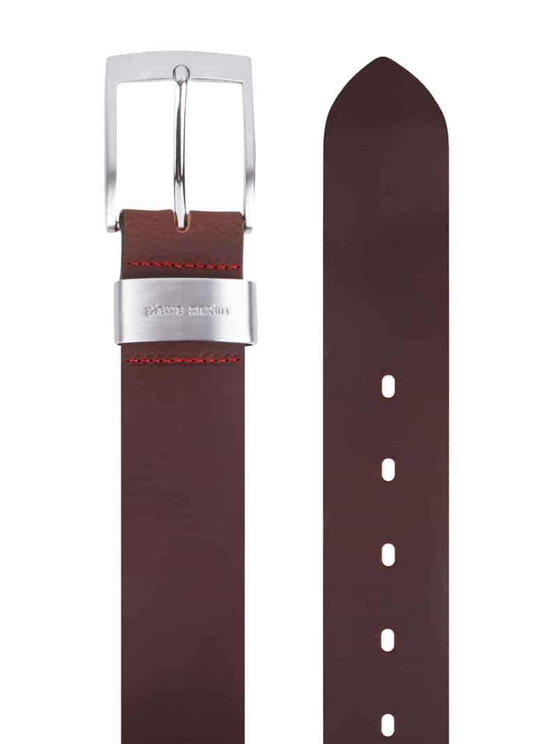 Pierre Cardin Leren riem met matte sluiting