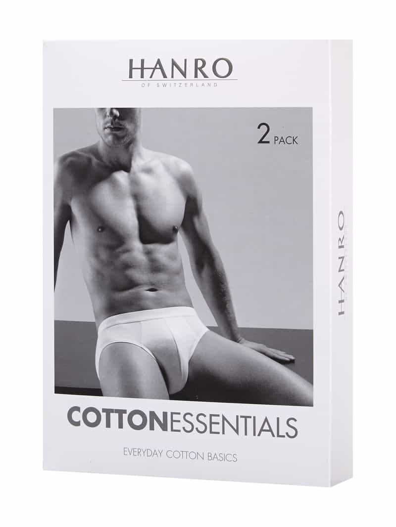 Hanro Slip met labeldetails in een set van 2 stuks