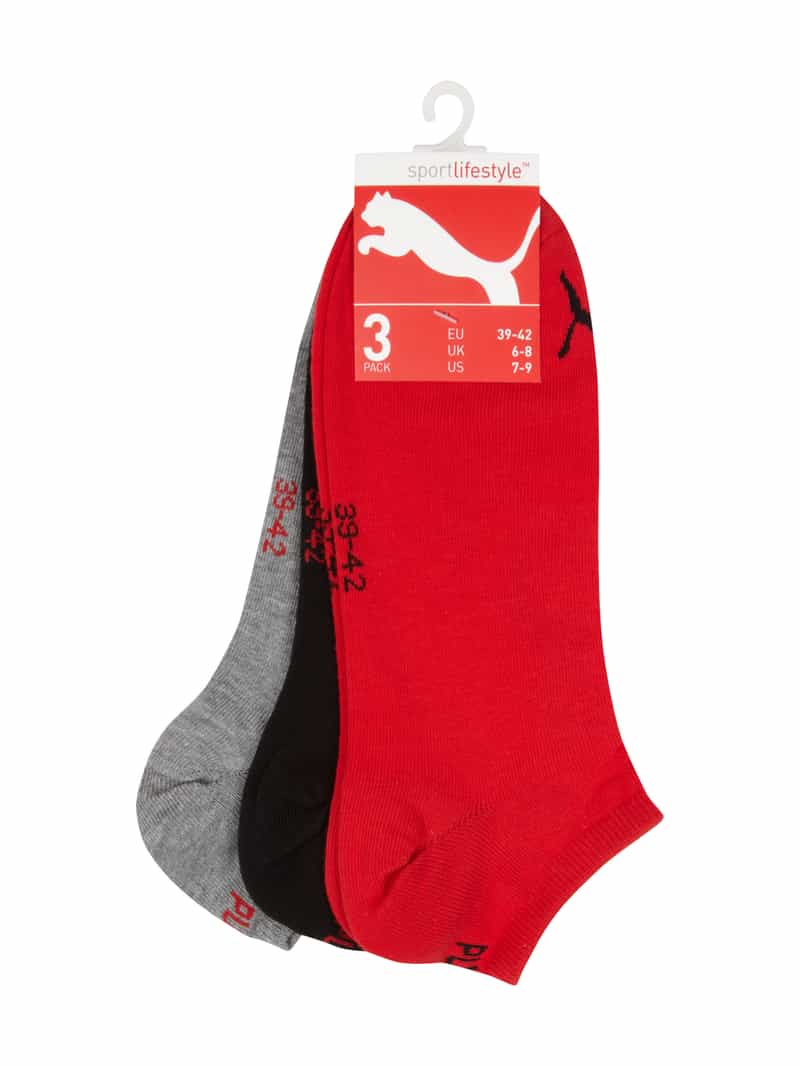 Puma Sokken met elastische boordjes in een set van 3 paar
