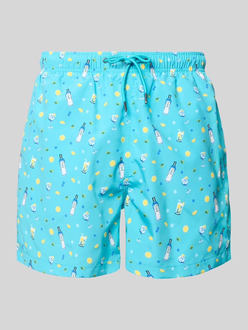 MCNEAL Badehose im Allover-Look mit elastischem Bund