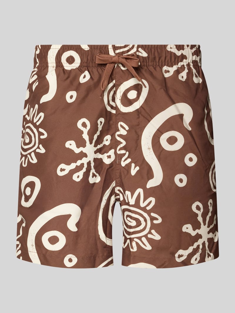 Only & Sons Badehose mit Allover-Muster Modell 'PRINT'