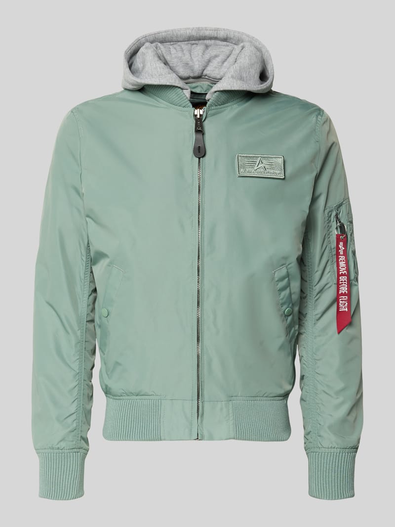 alpha industries Blouson mit Logo-Anhänger Modell 'MA-1 TT'